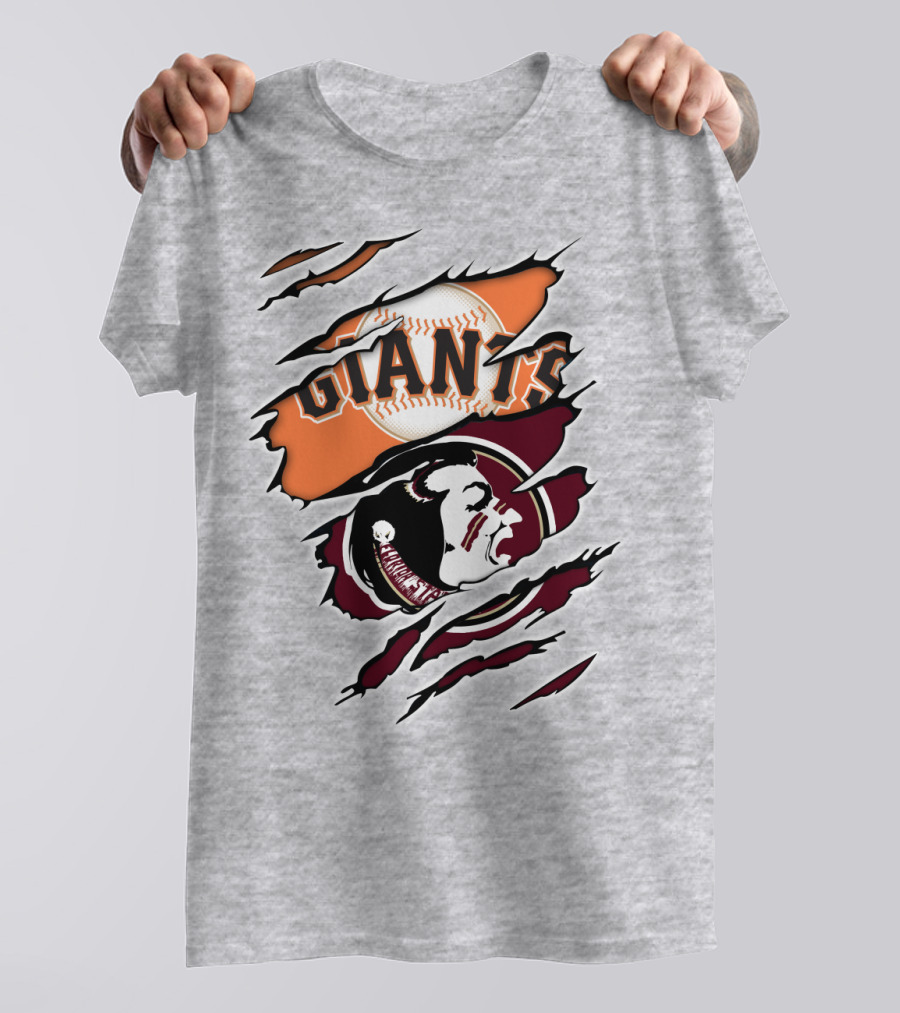Giants Seminoles Baseball Native American Image Iconic T-Shirt
