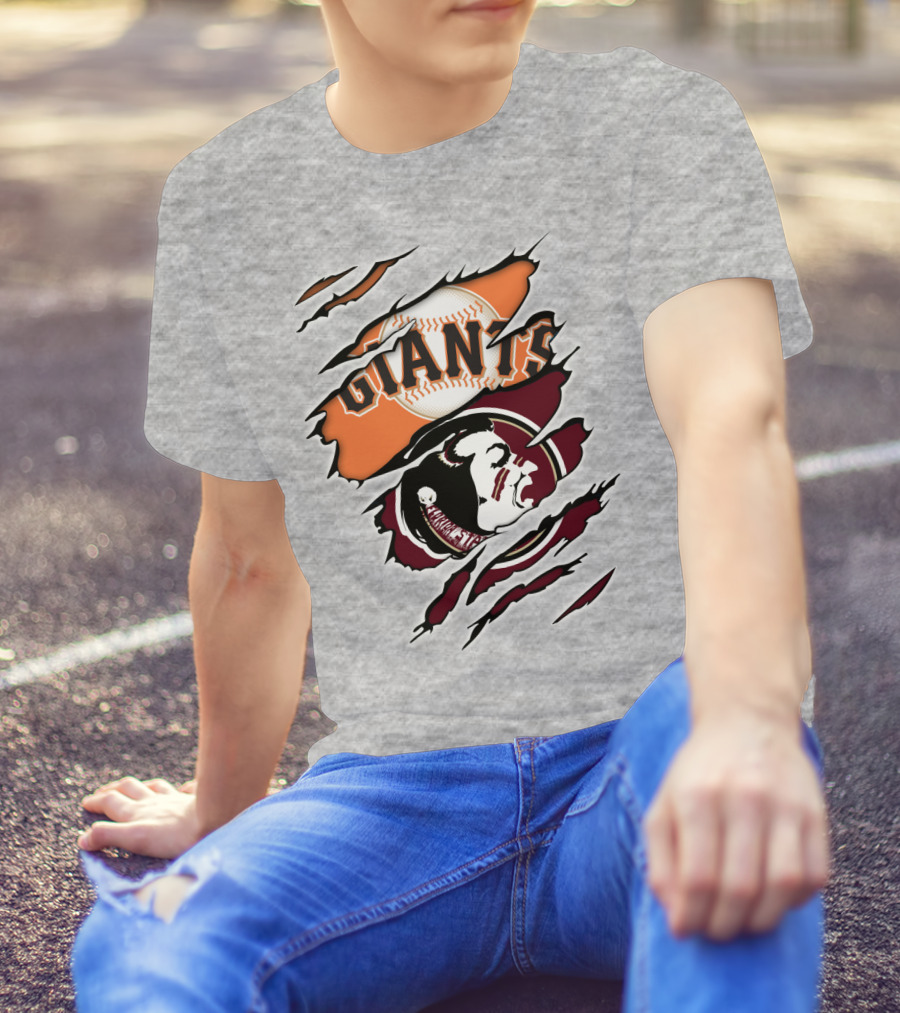 Giants Seminoles Baseball Native American Image Iconic T-Shirt