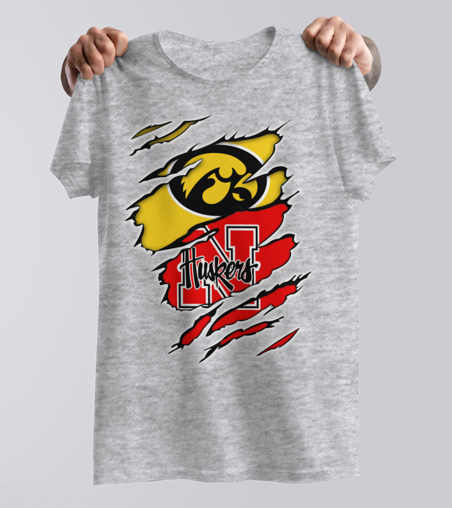 Hawkeyes Huskers Iowa Nebraska Clash T-Shirt