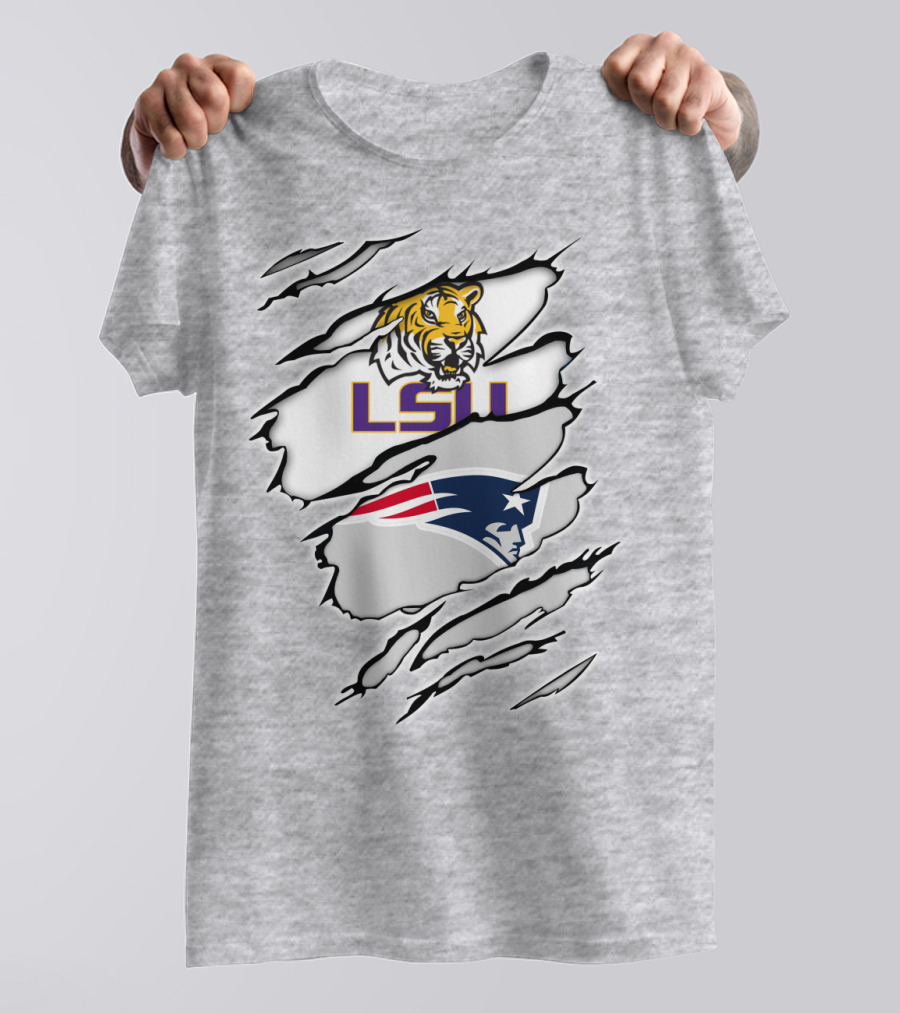 LSU Tigers Patriots Scratch Claw Marks T-Shirt