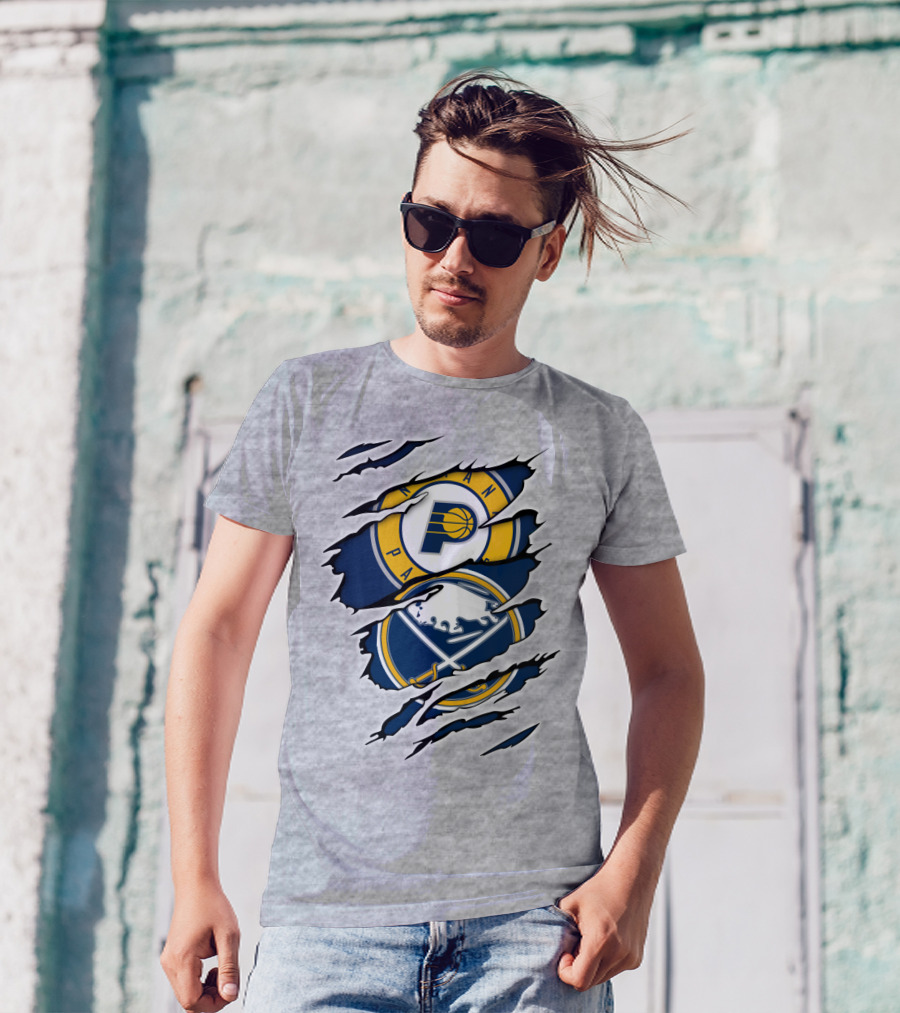 Indiana Pacers Buffalo Sabres Crossover T-Shirt