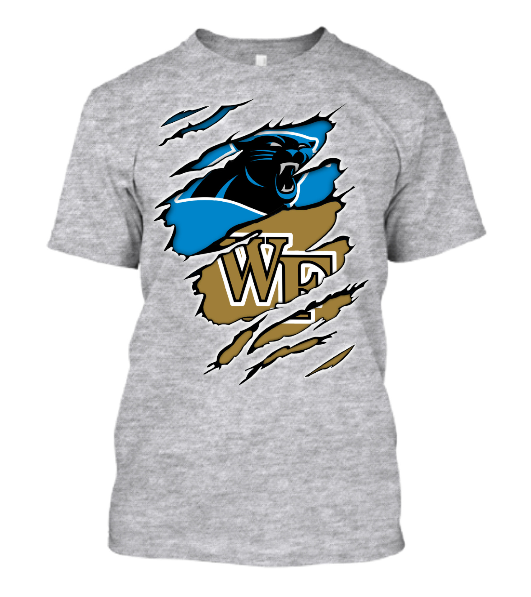 Carolina Panthers Wake Forest WF Scratch T-Shirt