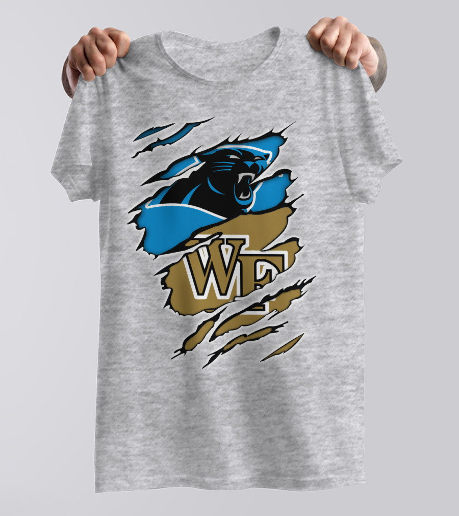 Carolina Panthers Wake Forest WF Scratch T-Shirt