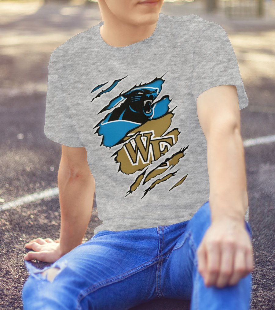 Carolina Panthers Wake Forest WF Scratch T-Shirt