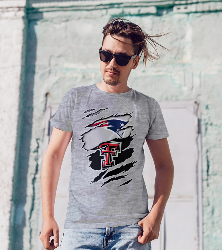 Patriots Texas Tech Double T Logo Fusion T-Shirt