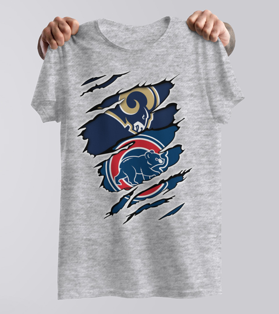 Rams Cubs Logo Mashup T-Shirt