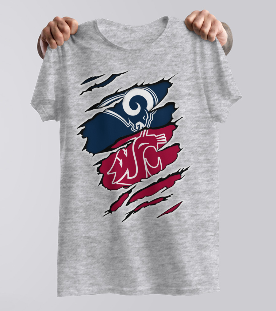 Los Angeles Rams Washington State Cougars Tear Away T-Shirt
