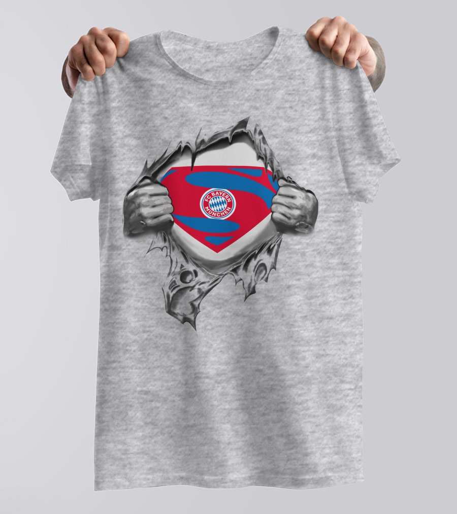 FC Bayern Munich Superman Logo Concept T-Shirt