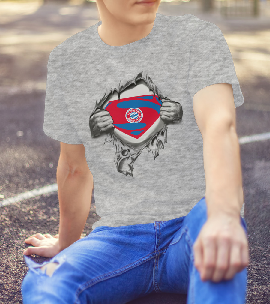 FC Bayern Munich Superman Logo Concept T-Shirt