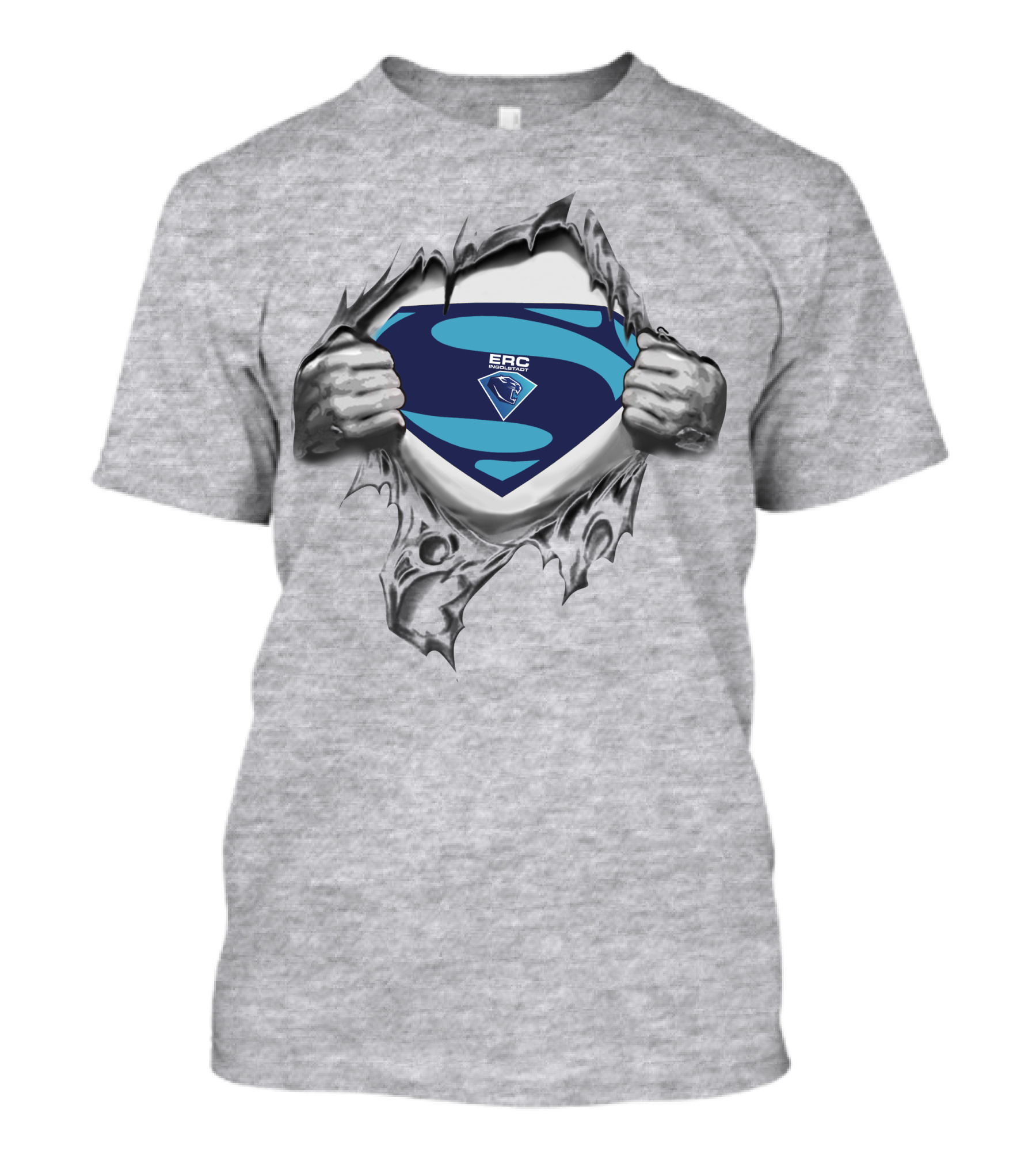 ERC Ingolstadt Superman Hockey Logo Emblem T-Shirt