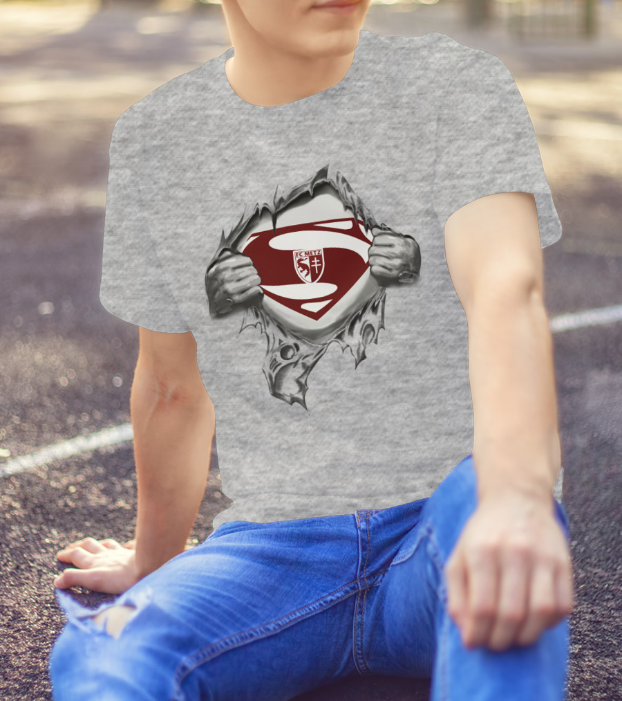 FC Metz Superman Crest Reveal T-Shirt