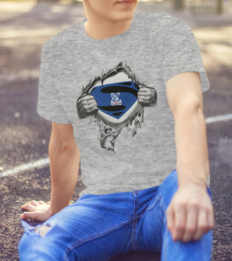 Crystal Palace Superman Shield Emblem Burst T-Shirt