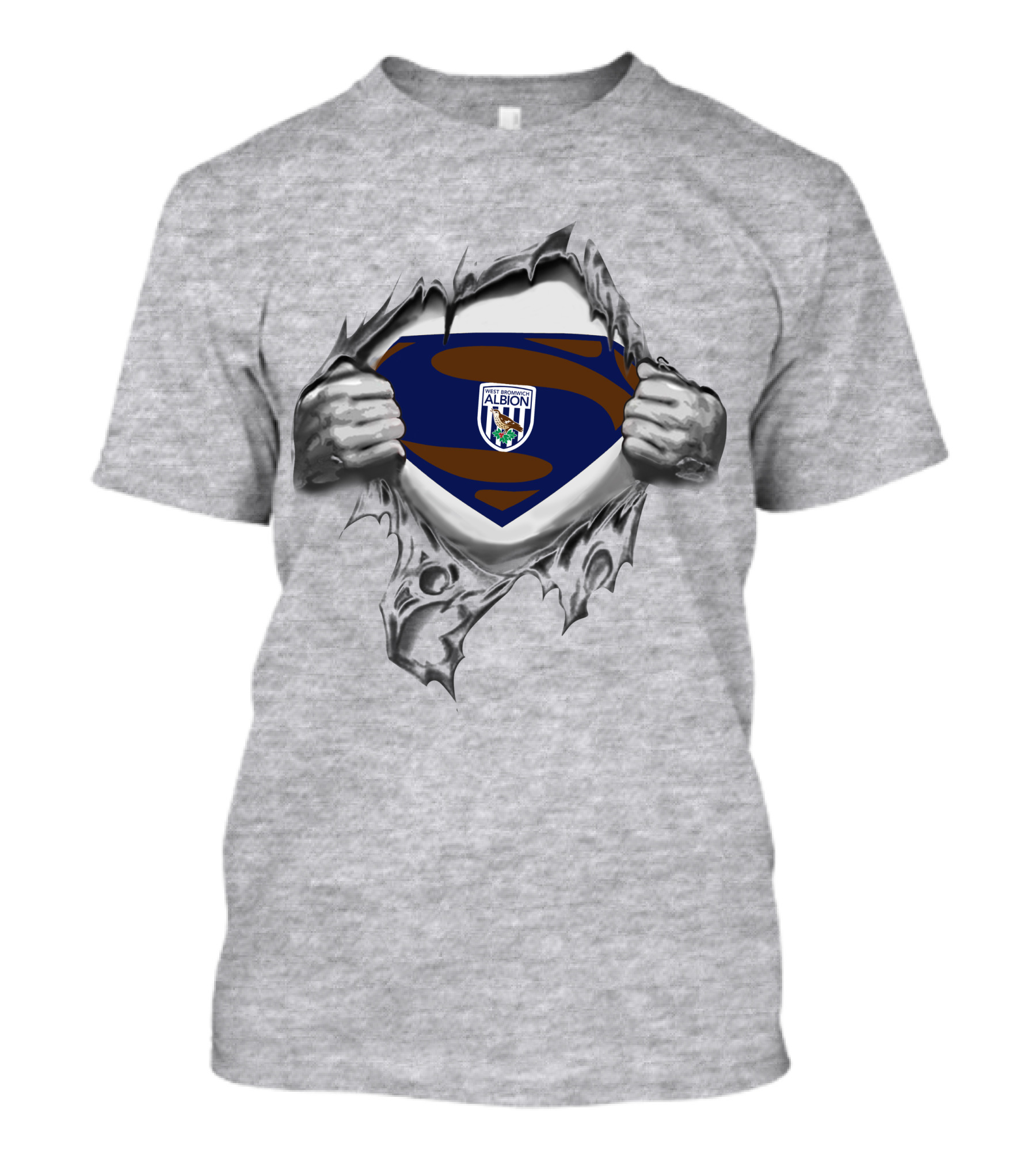 West Bromwich Albion Superman Emblem Reveal T-Shirt