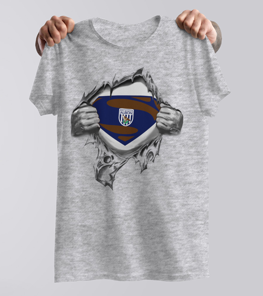 West Bromwich Albion Superman Emblem Reveal T-Shirt