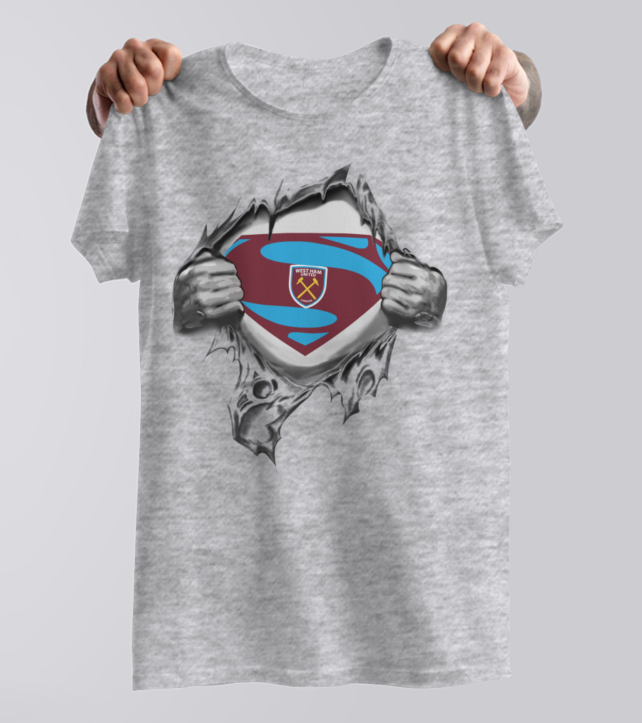 West Ham United Superman Logo Burst T-Shirt