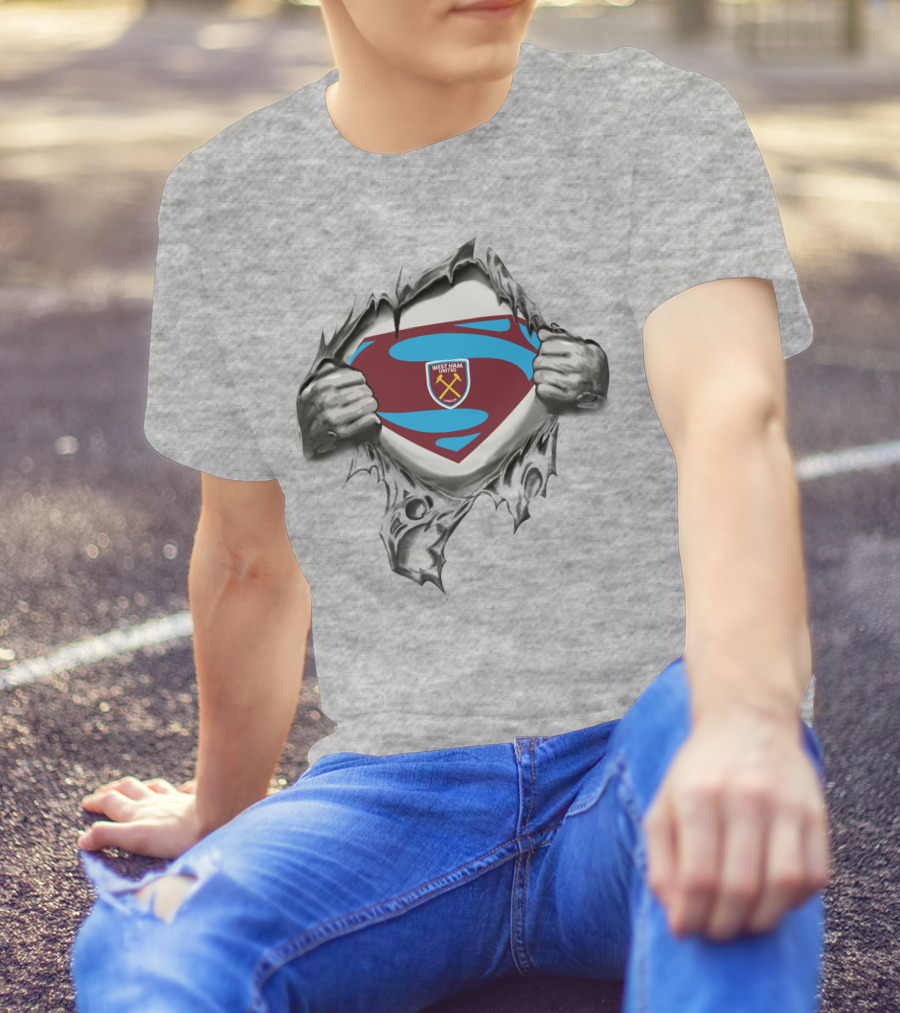 West Ham United Superman Logo Burst T-Shirt