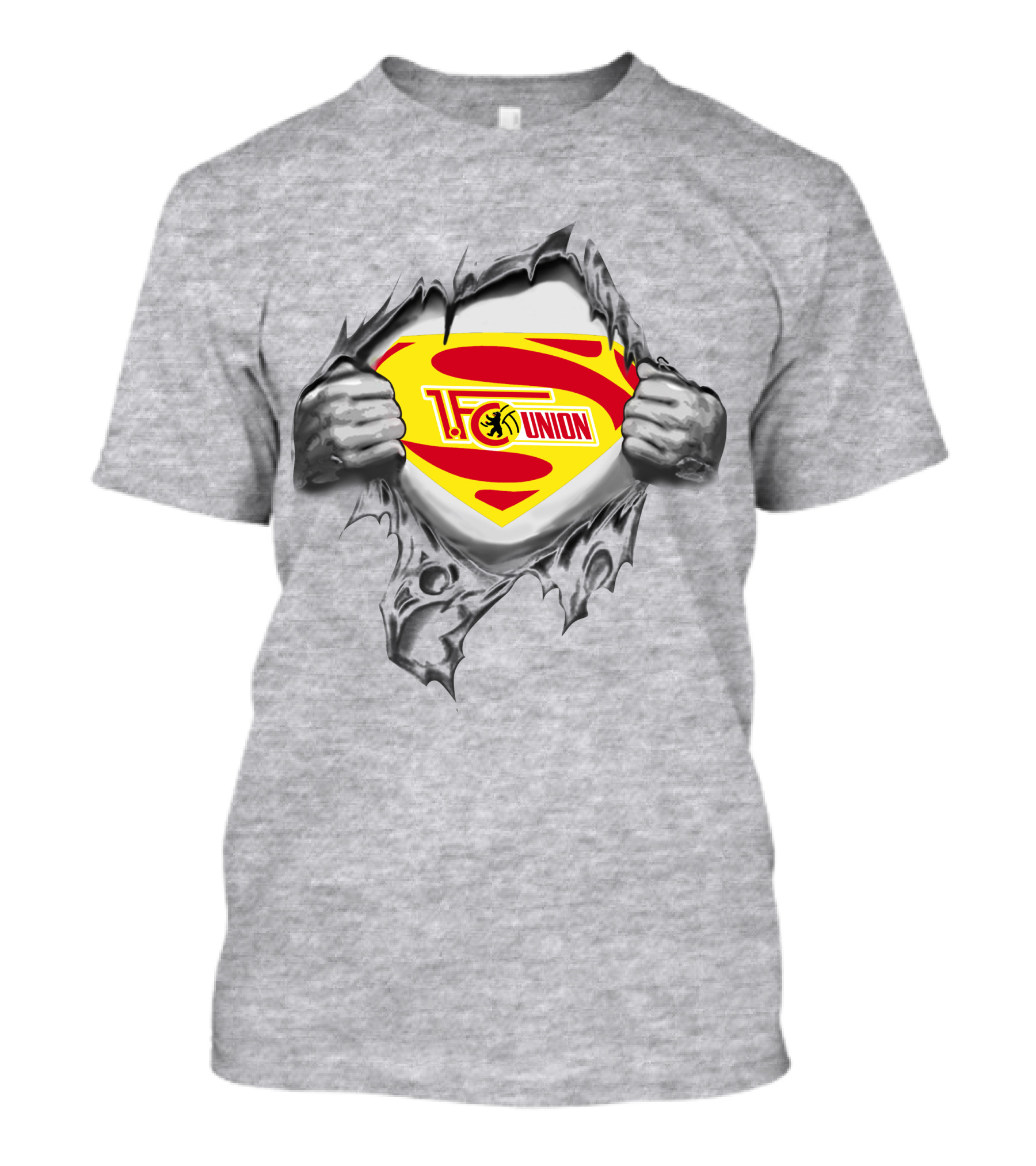 DFL FC Union Berlin Superman Logo Rip T-Shirt