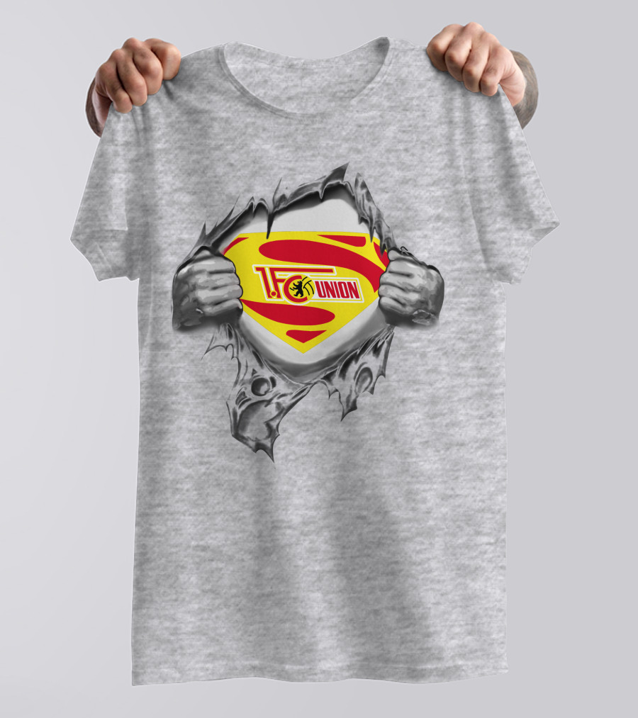 DFL FC Union Berlin Superman Logo Rip T-Shirt