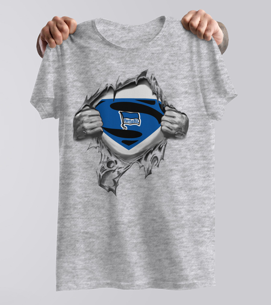 DFL Hertha BSC Berlin Superman Logo Rip T-Shirt