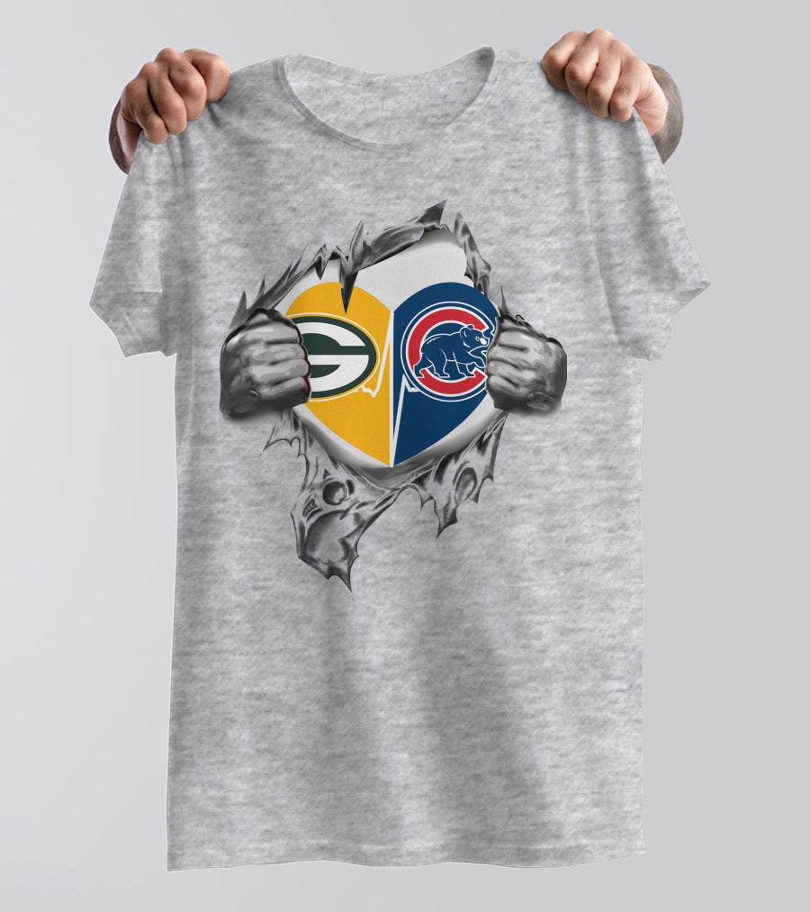 Heart Of Loyalty Packers Cubs Packers Cubs T-Shirt