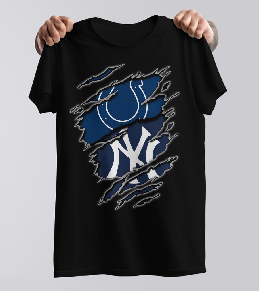 Colts Yankees Logo Tear T-Shirt