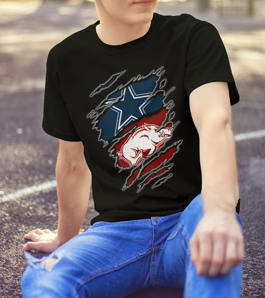 Dallas Cowboys Razorbacks Arkansas Fusion T-Shirt
