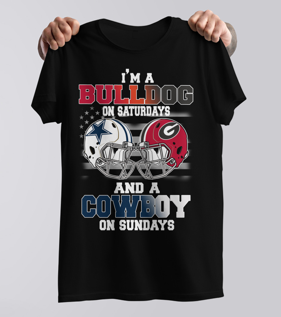I'm A Bulldog On Saturdays And A Cowboy On Sundays T-Shirt