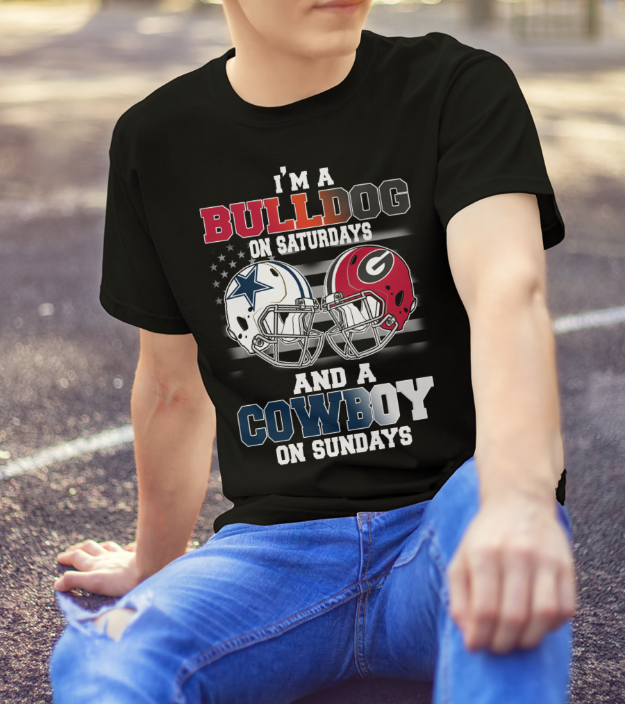 I'm A Bulldog On Saturdays And A Cowboy On Sundays T-Shirt