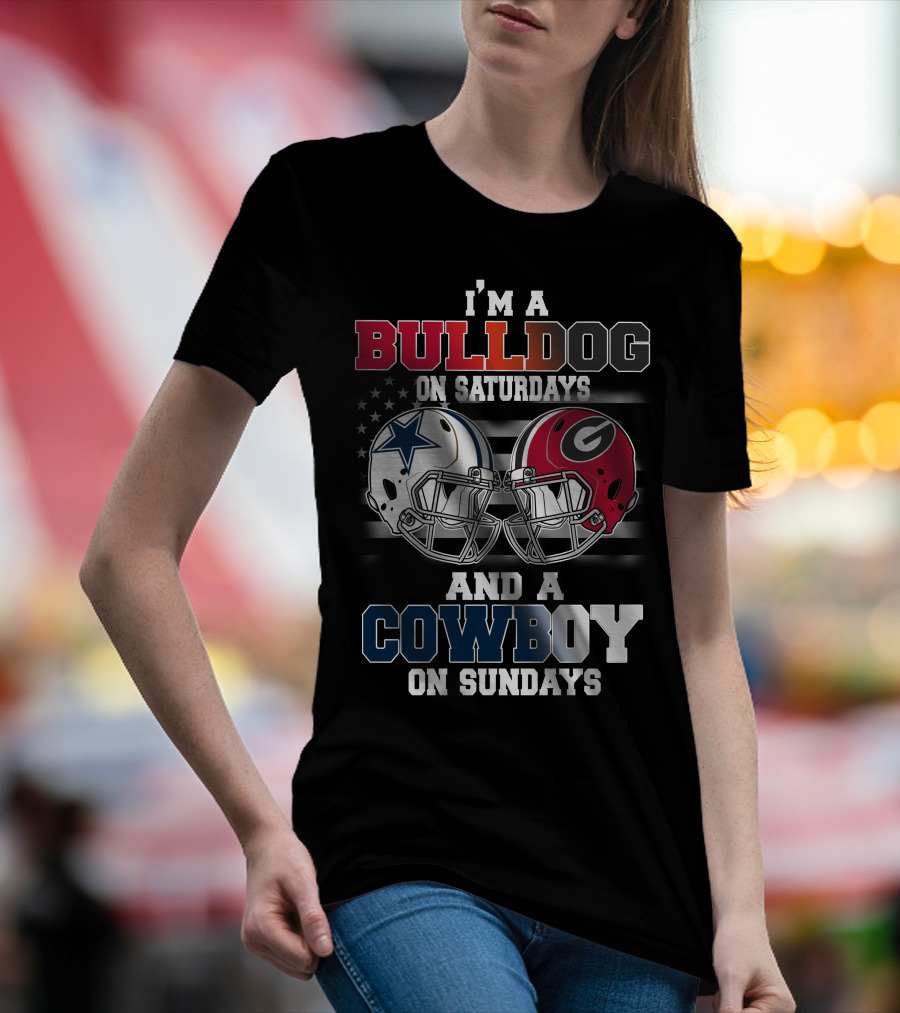 I'm A Bulldog On Saturdays And A Cowboy On Sundays T-Shirt