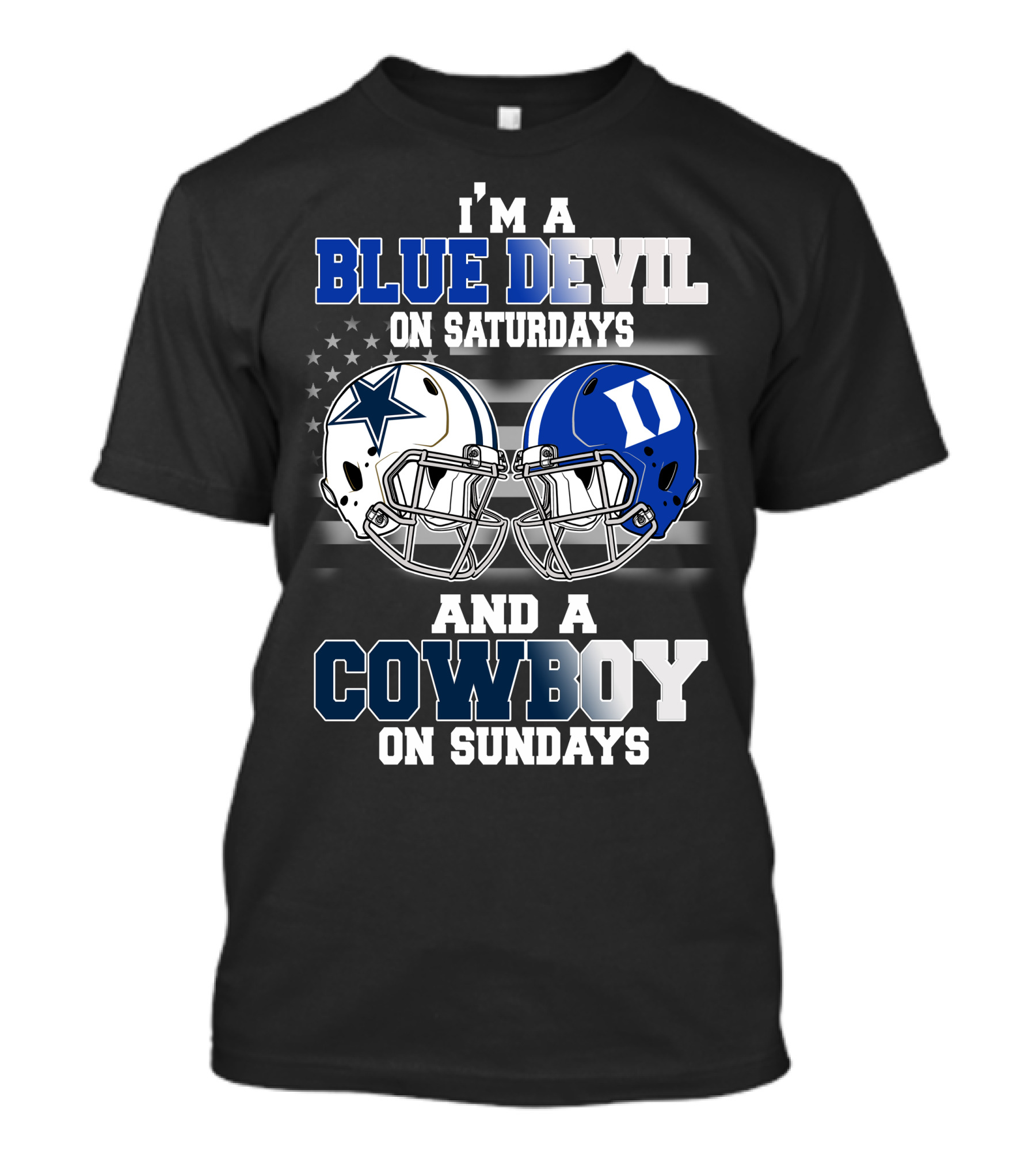 I'm A Blue Devil On Saturdays And A Cowboy On Sundays T-Shirt