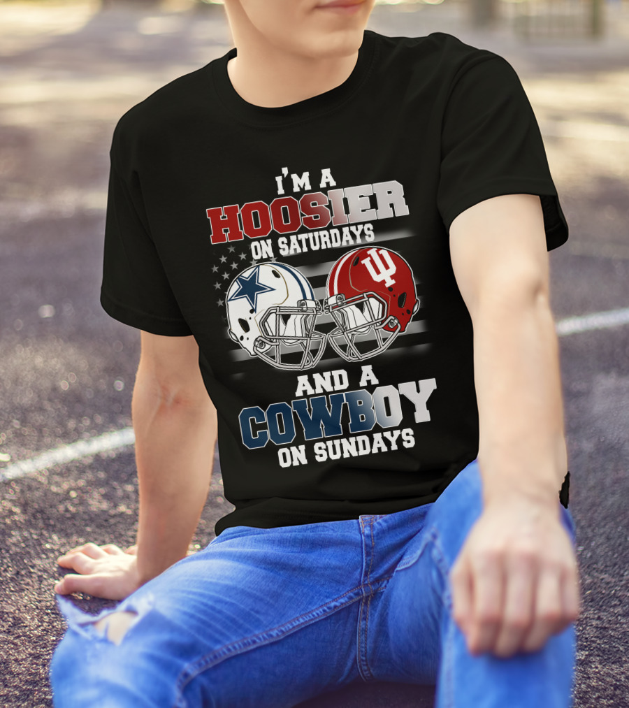 I'm A Hoosier On Saturdays And A Cowboy On Sundays T-Shirt