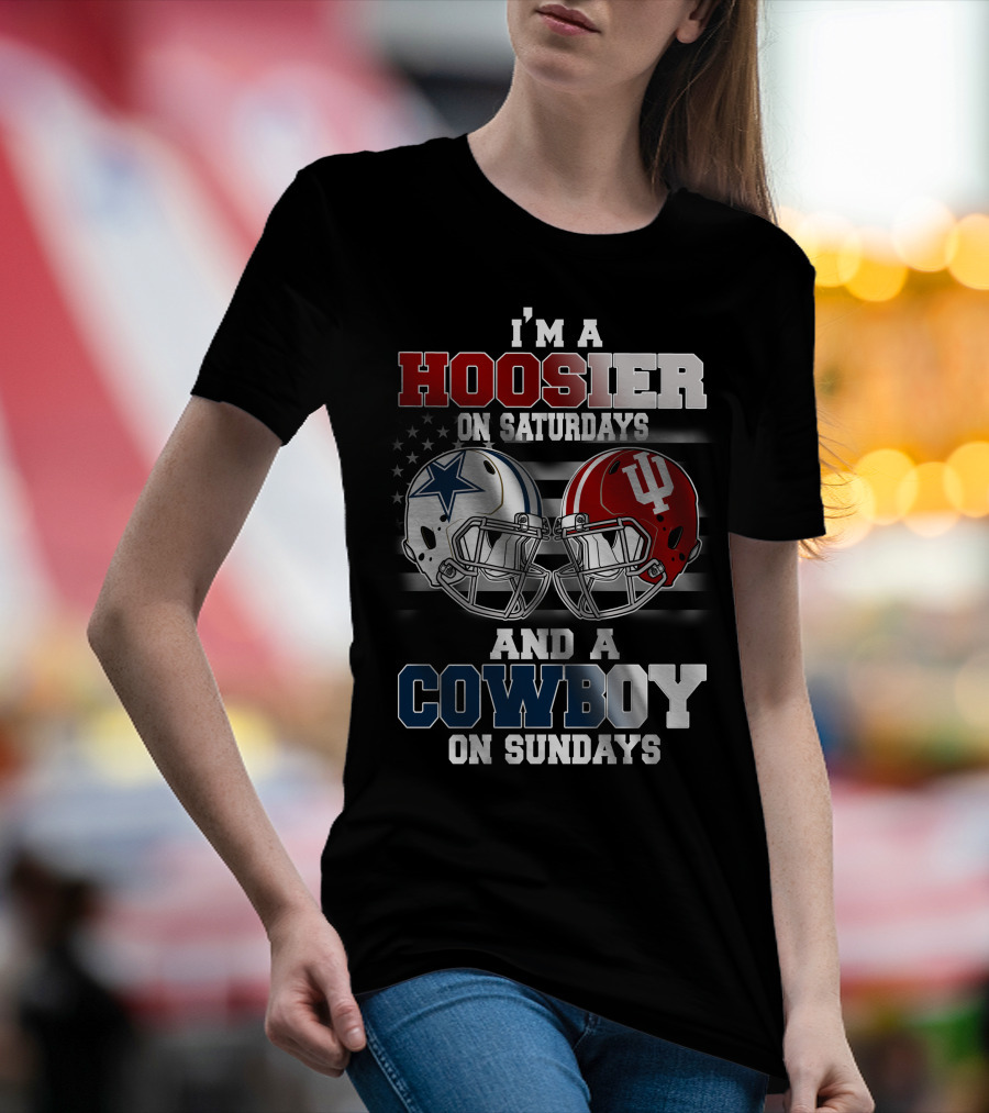I'm A Hoosier On Saturdays And A Cowboy On Sundays T-Shirt