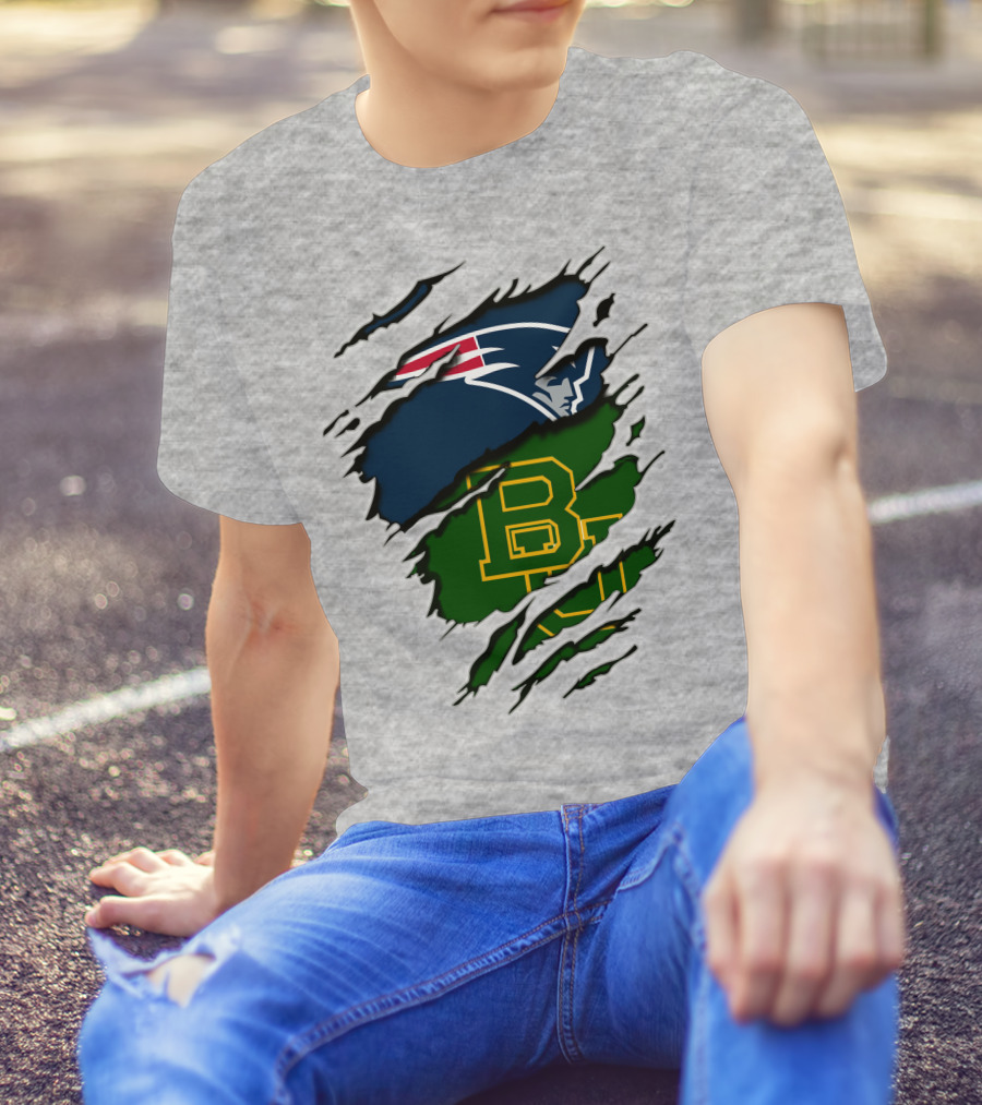 Patriots Baylor BU Logo Mashup T-Shirt