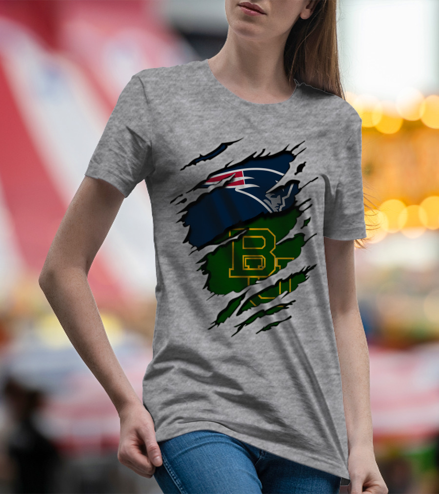 Patriots Baylor BU Logo Mashup T-Shirt