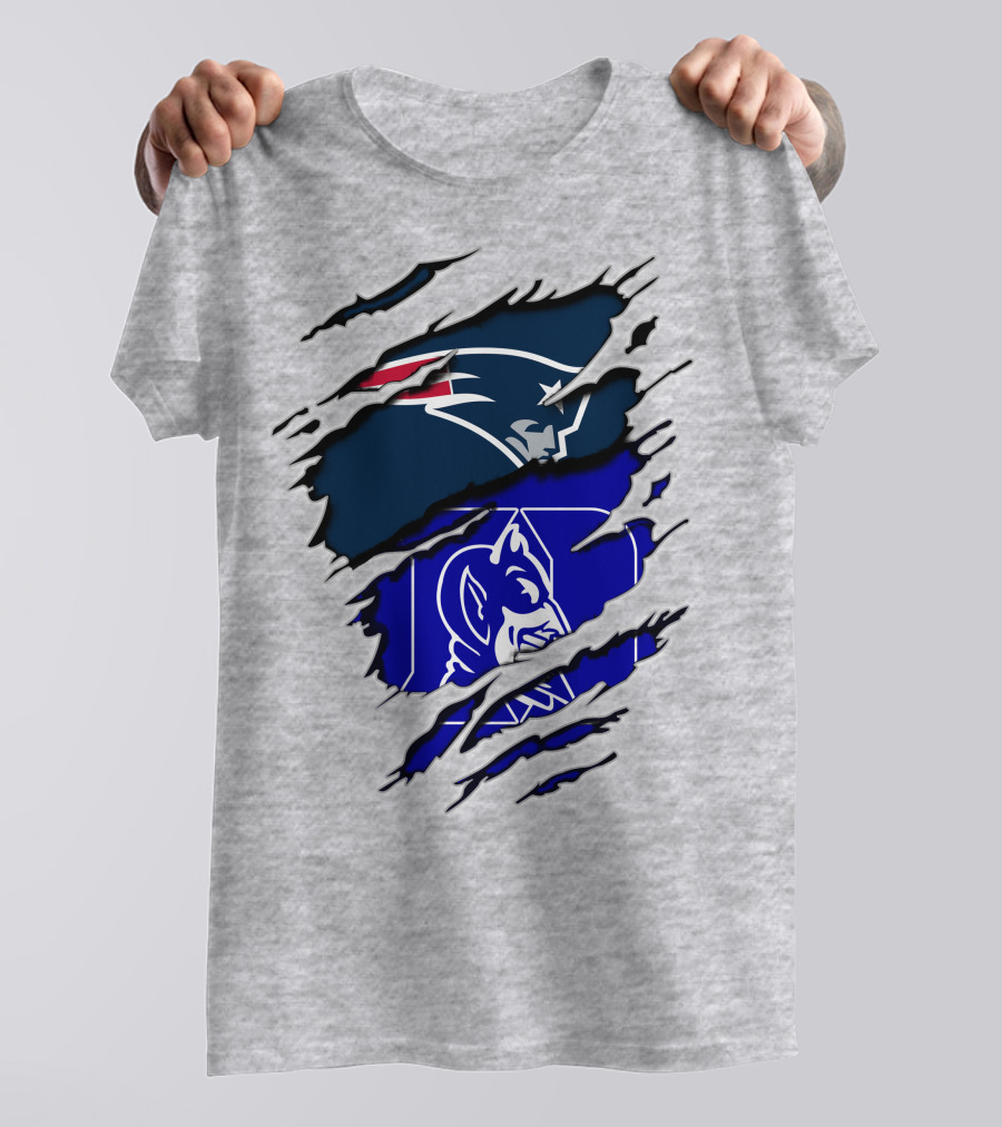 Patriots Duke Blue Devils Football Collaboration T-Shirt