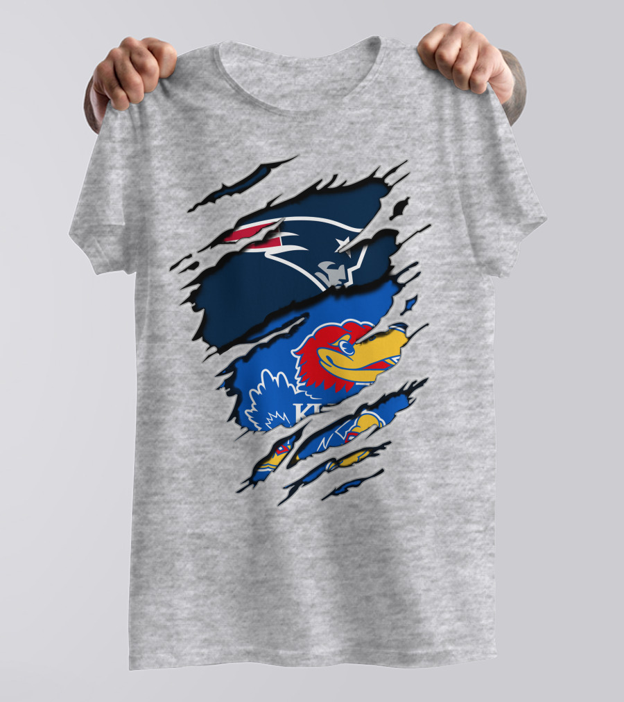 Patriots Jayhawks Kansas Fusion Sports Fan T-Shirt