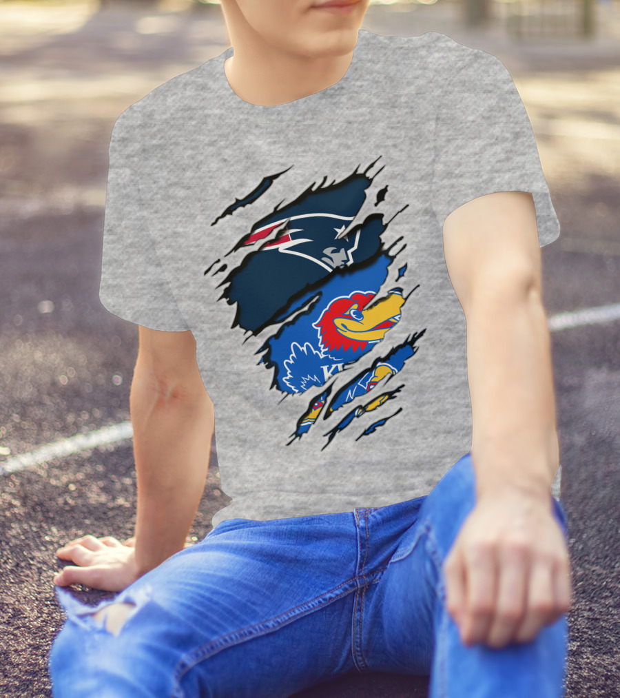 Patriots Jayhawks Kansas Fusion Sports Fan T-Shirt