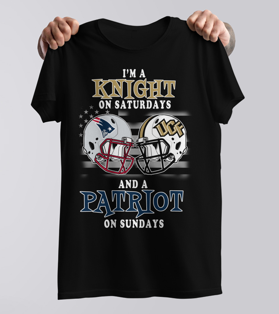 I'm A Knight On Saturdays And A Patriot On Sundays UCF Football Helmet T-Shirt