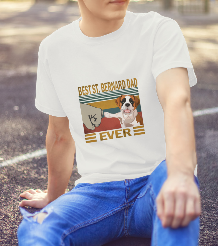 Best St. Bernard Dad Ever T-Shirt
