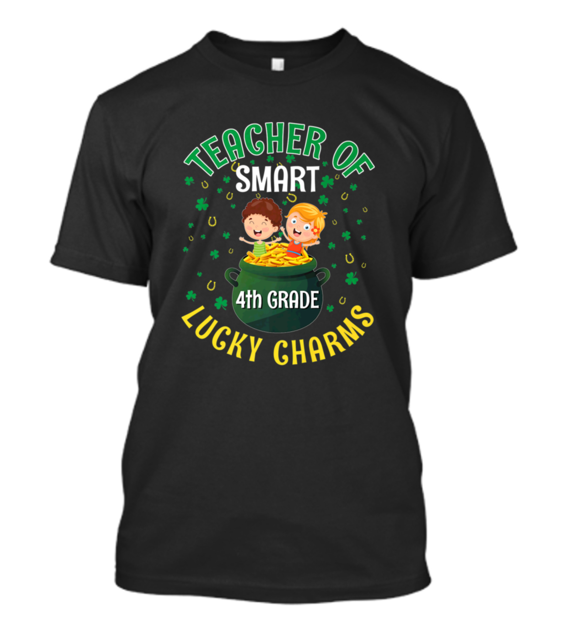 Teacher Of Smart 4th Grade Lucky Charms St Patricks Day T-Shirt