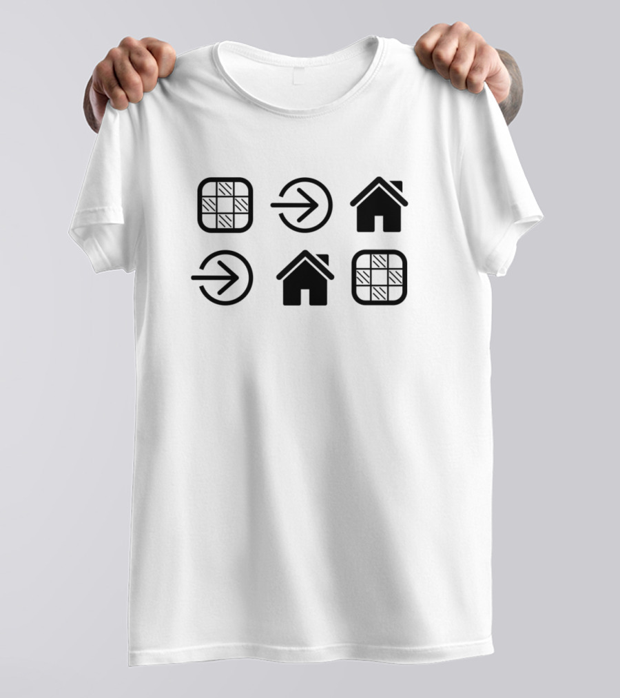 Bored In A House In A House Bored Icons T-Shirt