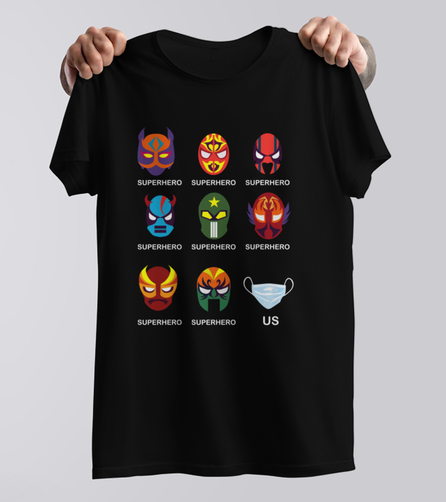 Superhero Mask Collection Us T-Shirt