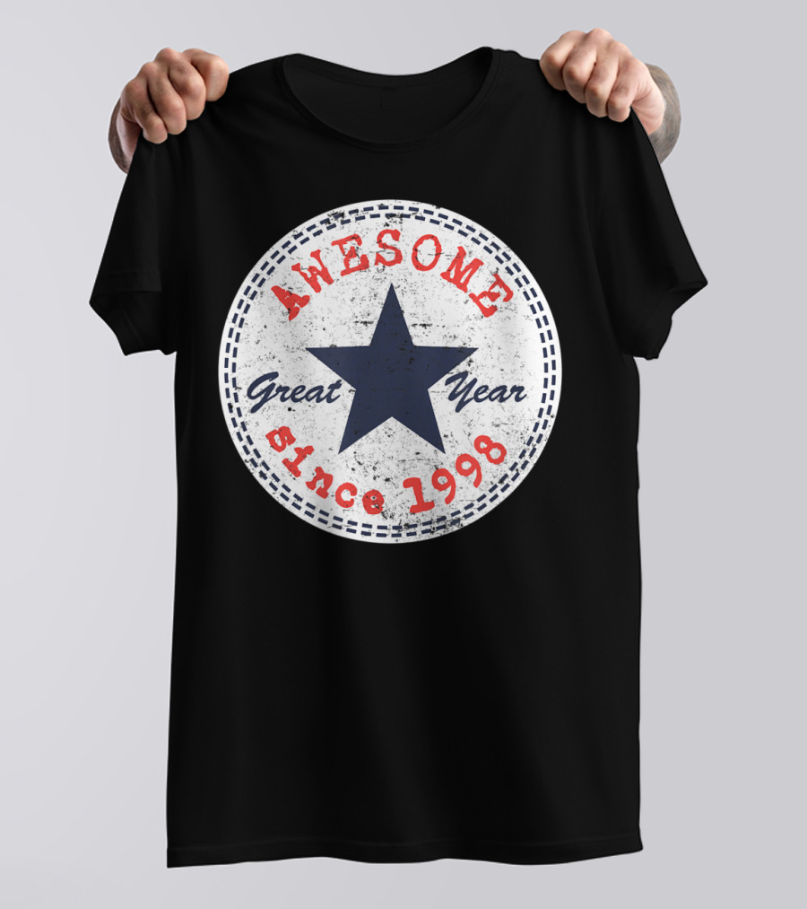 Awesome Great Year Since 1998 22nd Birthday Him Her 22 Year Old T-Shirt