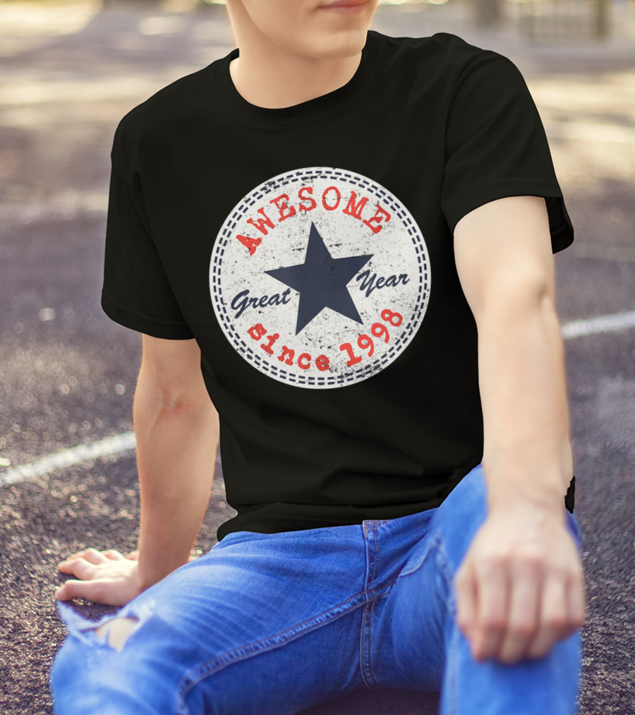 Awesome Great Year Since 1998 22nd Birthday Him Her 22 Year Old T-Shirt