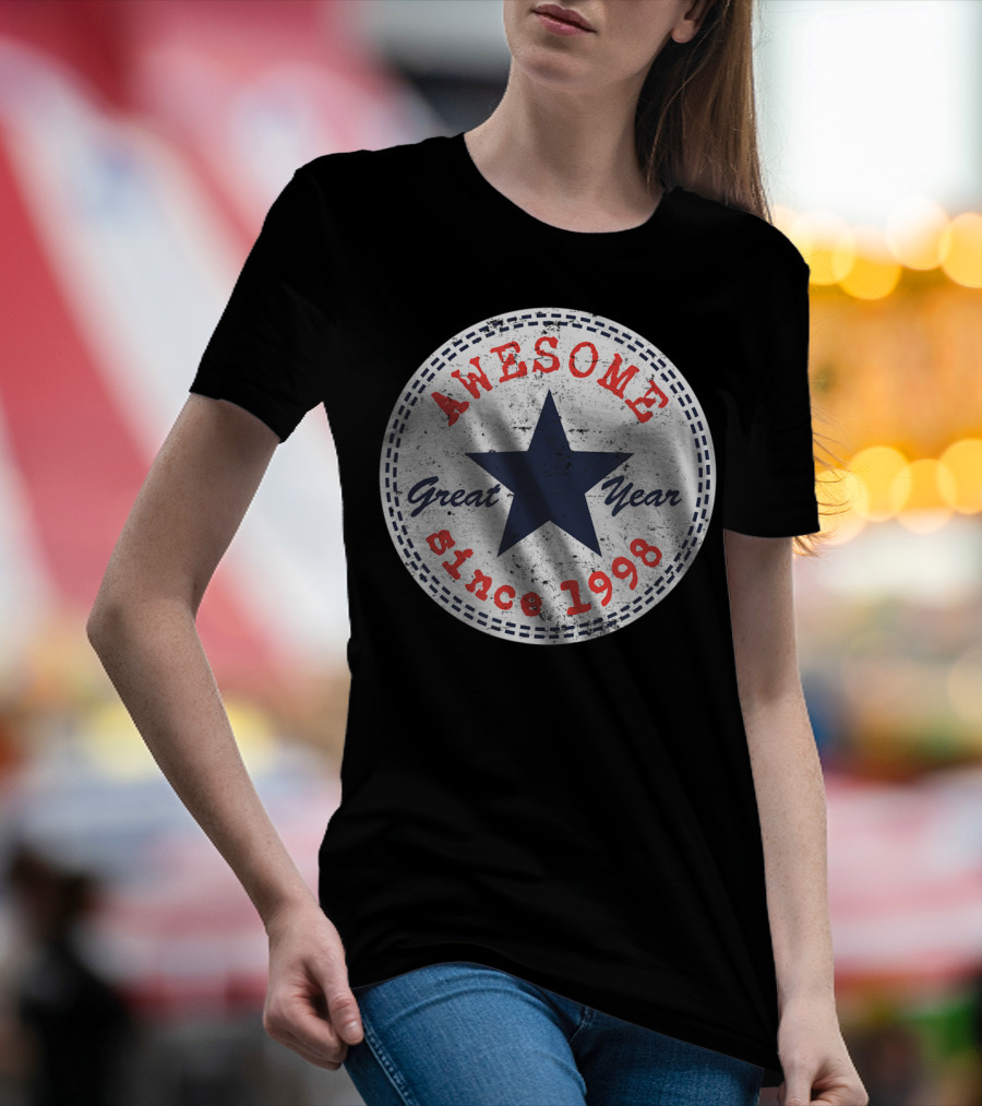 Awesome Great Year Since 1998 22nd Birthday Him Her 22 Year Old T-Shirt