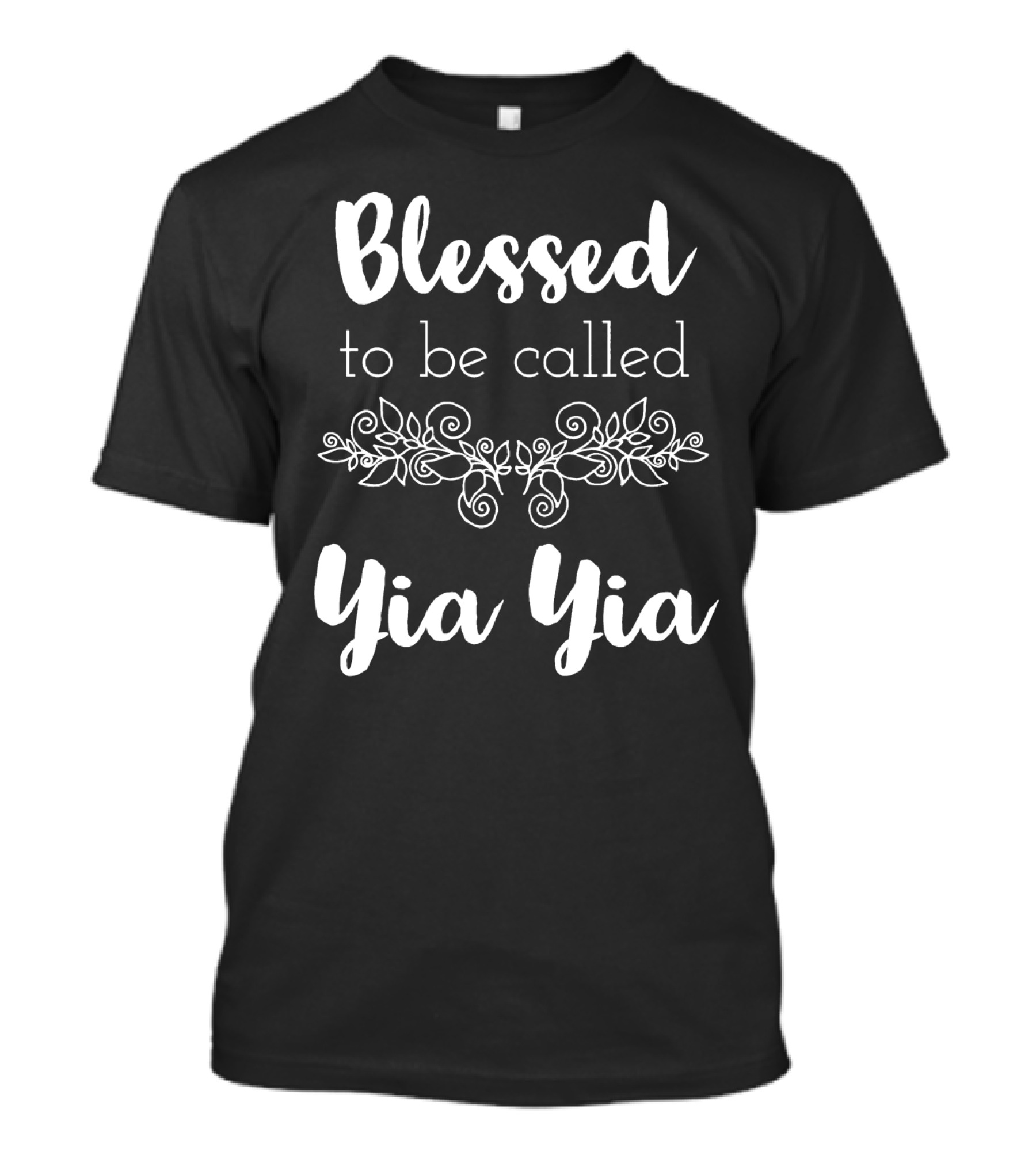 Blessed To Be Called Yia Yia Floral T-Shirt