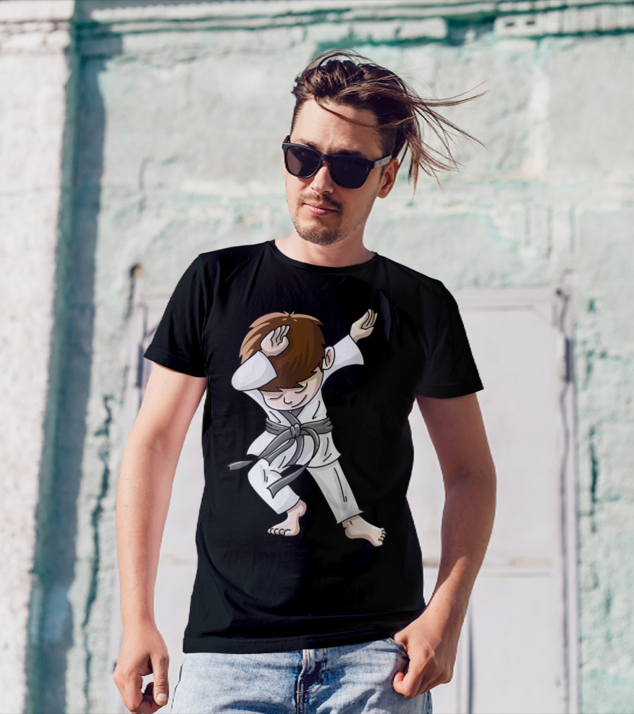 Cool Karate Boy Dabbing Hip Hop Judo Dance Fun T-Shirt