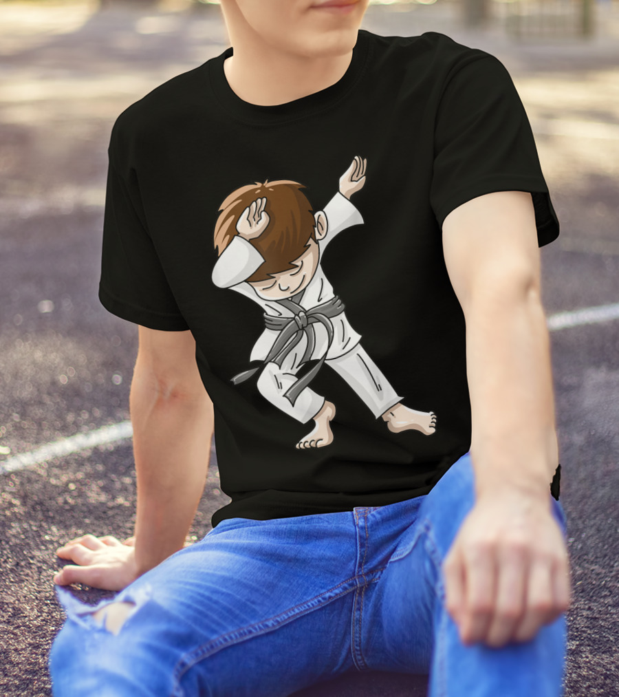 Cool Karate Boy Dabbing Hip Hop Judo Dance Fun T-Shirt
