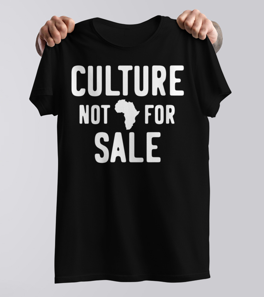 Culture Not For Sale Black History Month Africa Map T-Shirt