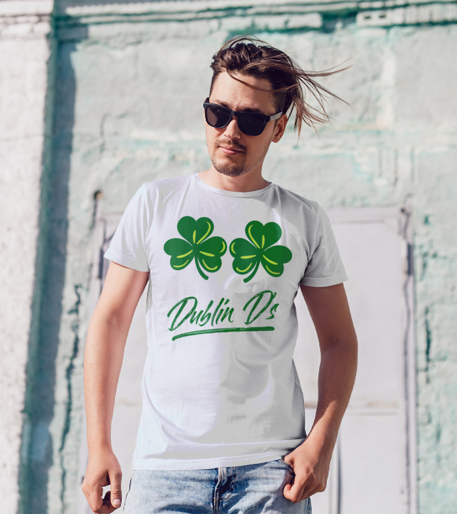 Dublin D's Shamrocks For Irish Women Girls Ladies T-Shirt